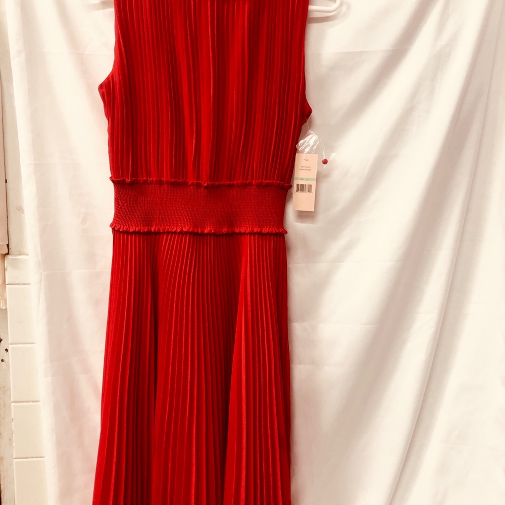 Nanette high quality waist slimming red detachable skirt